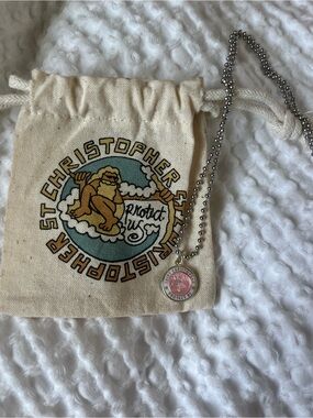 st christopher get back necklace